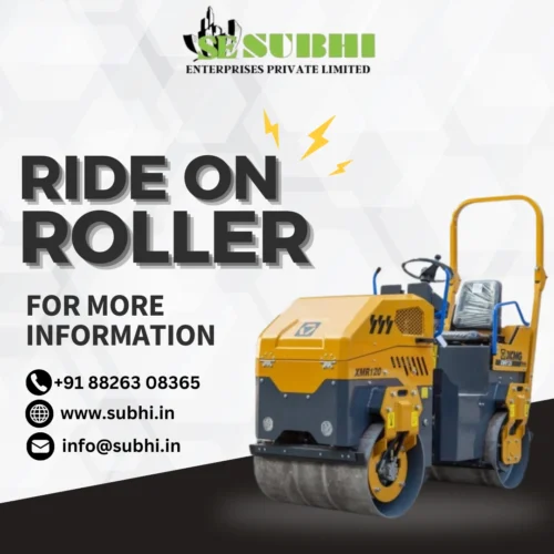 Ride on road roller