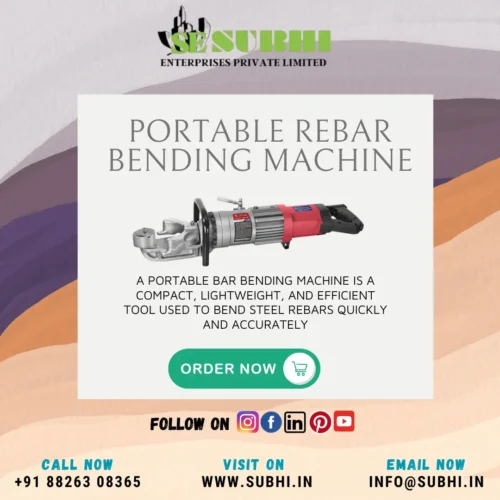 portable rebar bending machine