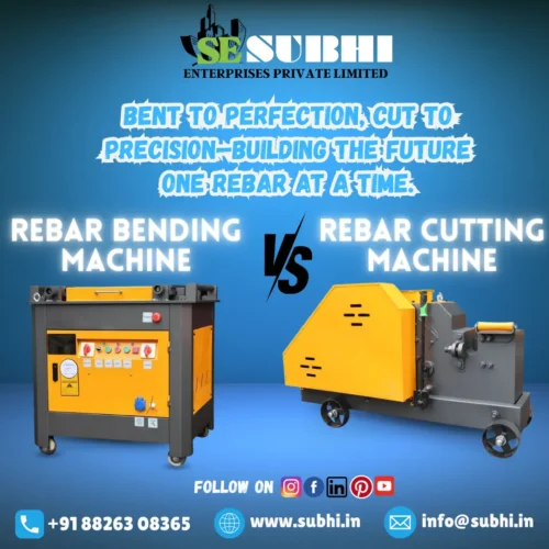 Comparison of a Rebar Bending Machine and a Rebar Cutting Machine