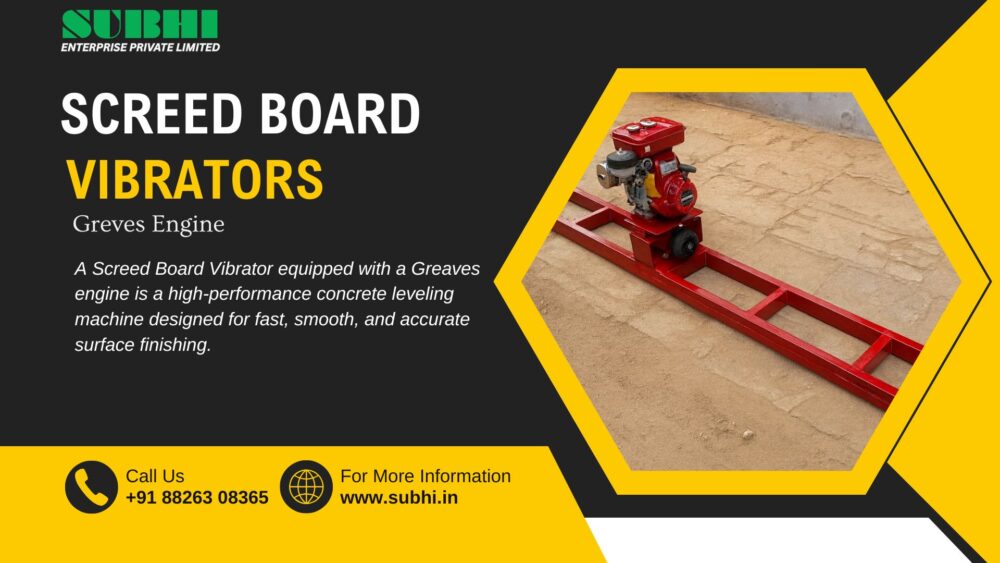 Screed Board Vibrators with Greaves Engine