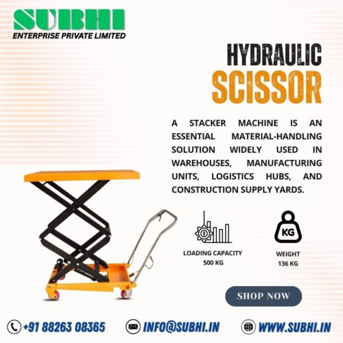 Hydraulic Hand Table Truck Double Scissor