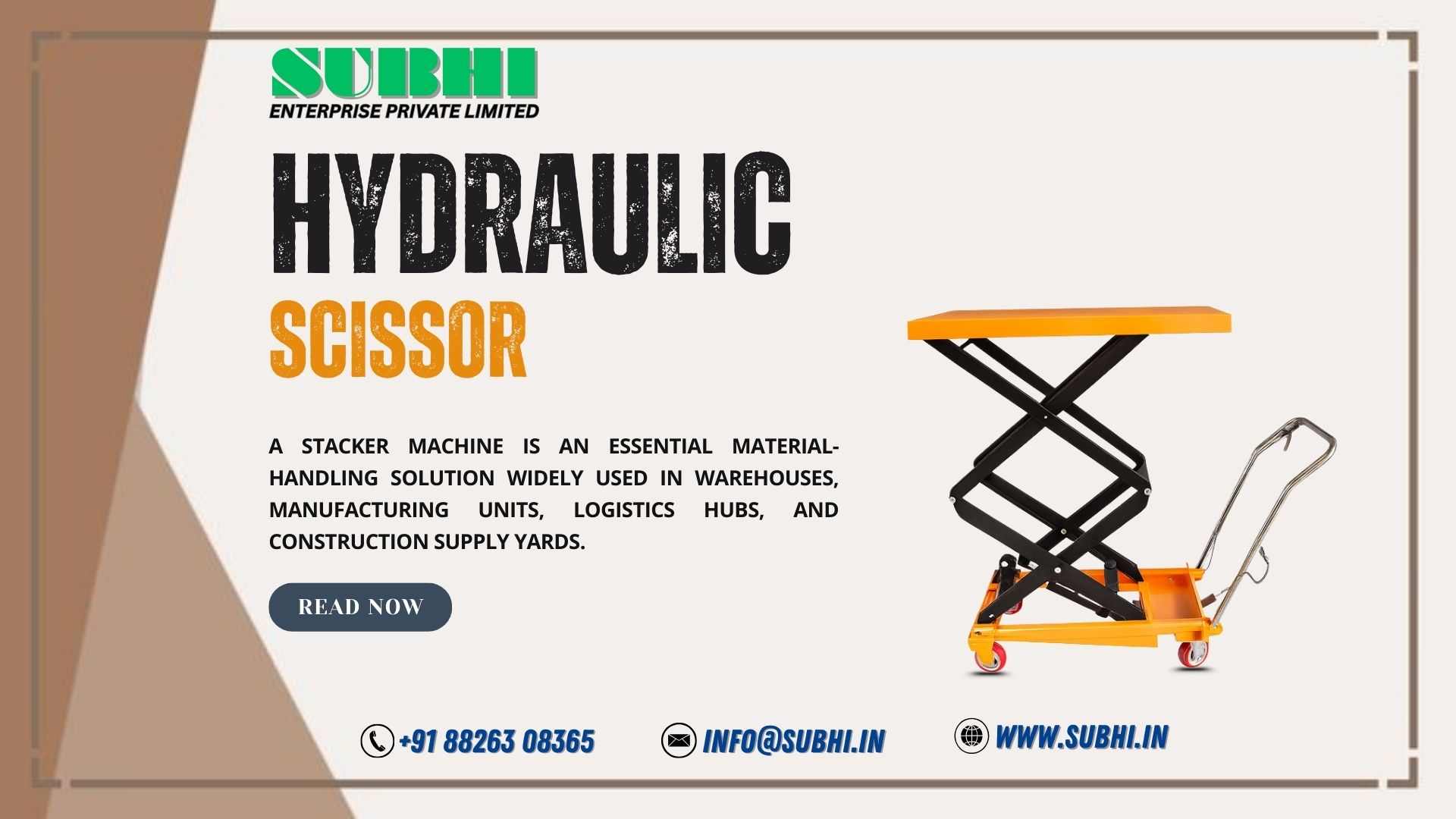 Hydraulic Hand Table Truck Double Scissor