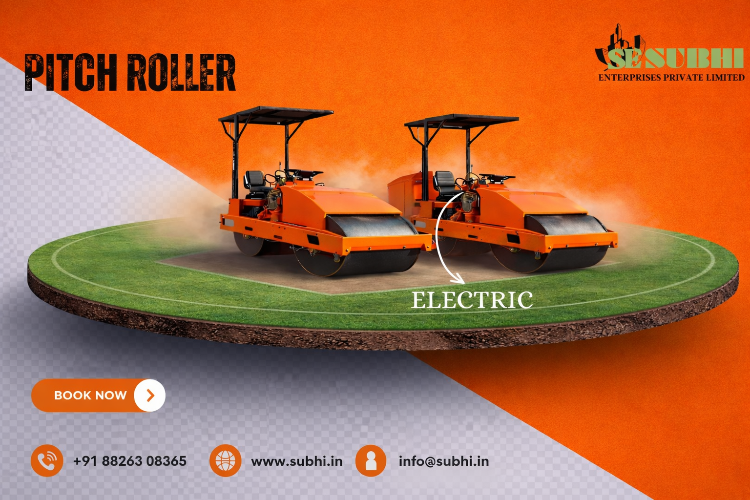 electric cricket pitch