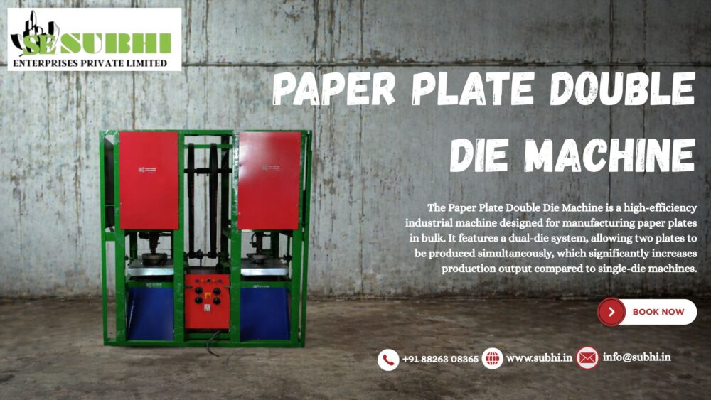 PAPER PLATE DOUBLE DIE MACHINE