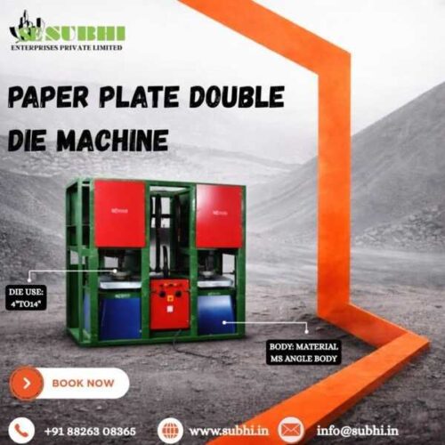 PAPER PLATE DOUBLE DIE MACHINE
