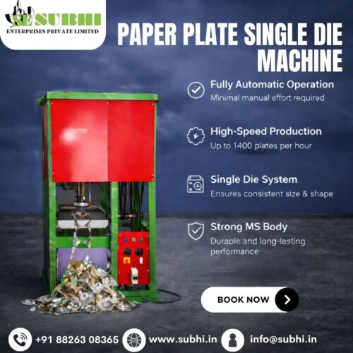 Paper Plate Single-Die Machine