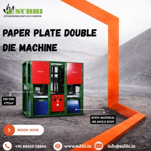 PAPER PLATE DOUBLE DIE MACHINE