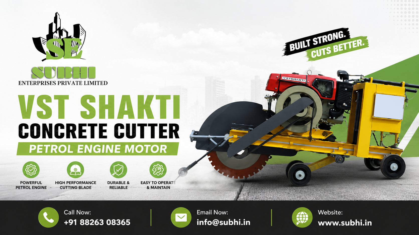 VST Shakti Concrete Cutter Petrol Engine Motor