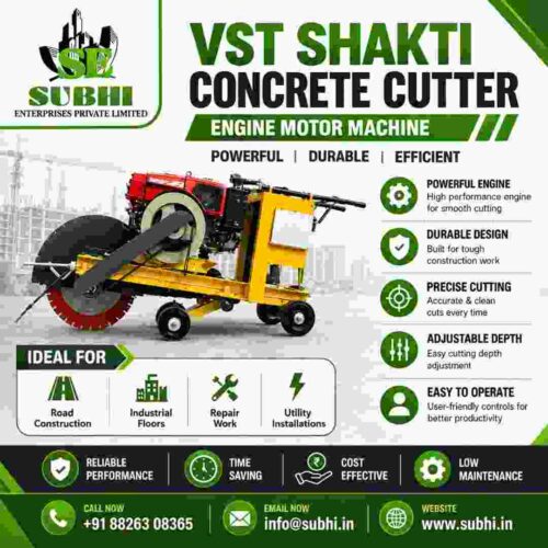 Vst Shakti Concrete Cutter Engine Motor Machine