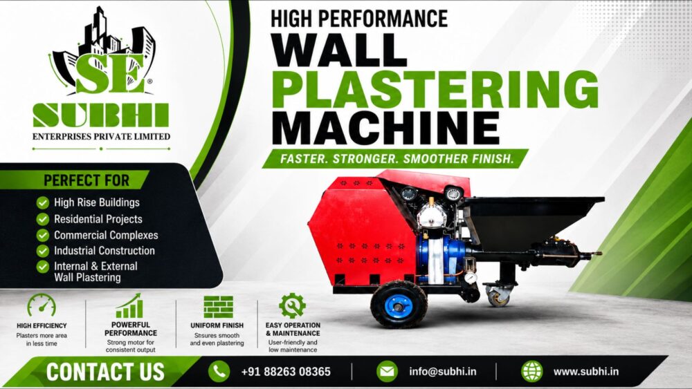 Wall Plastering Machine